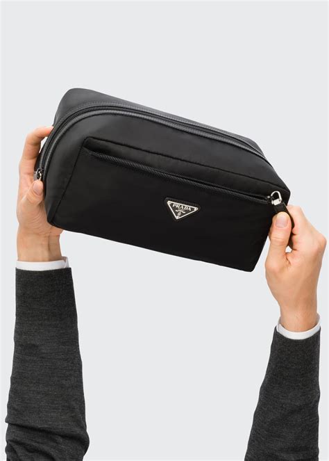 prada mens toiletry bag|prada tessuto nylon pouch.